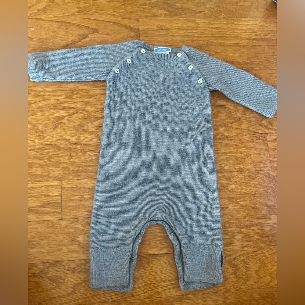 Baby Jacadi Paris Sweater Onesie Coverall- size 6 months